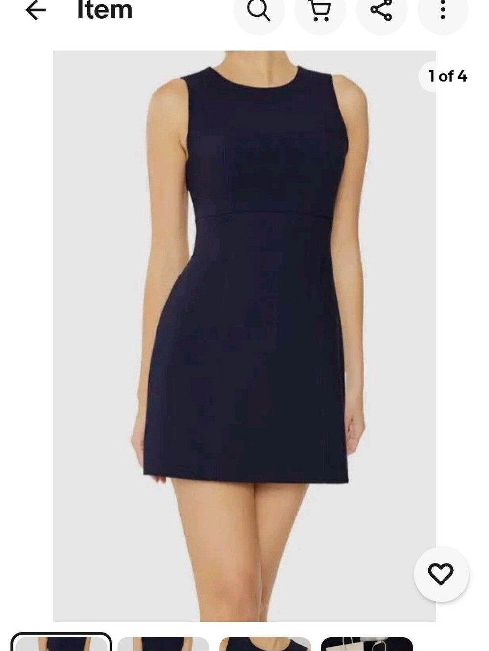 LIKELY Navy Sleeveless Mini Dress size 0
